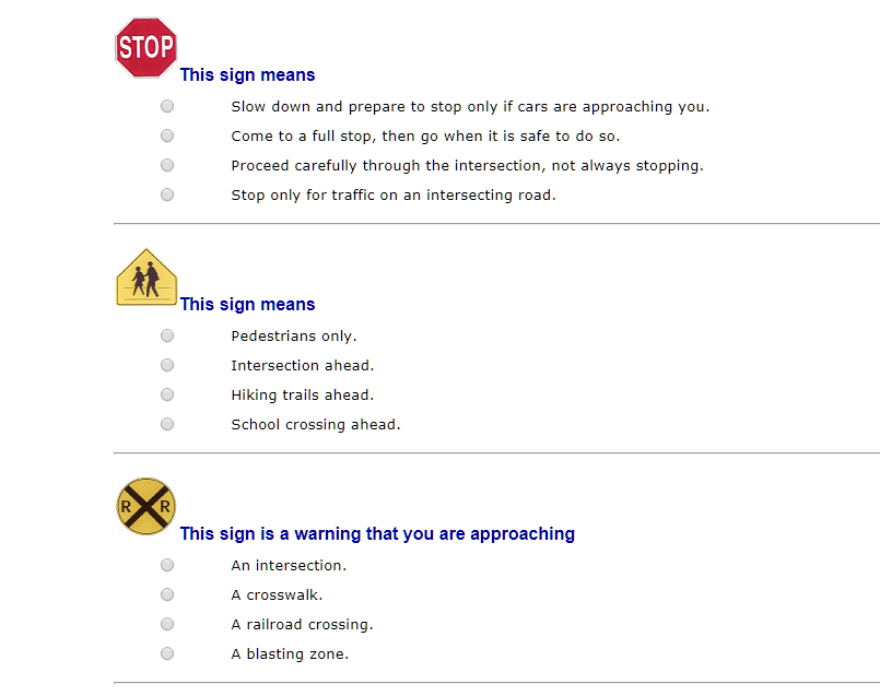 dmv written test ga